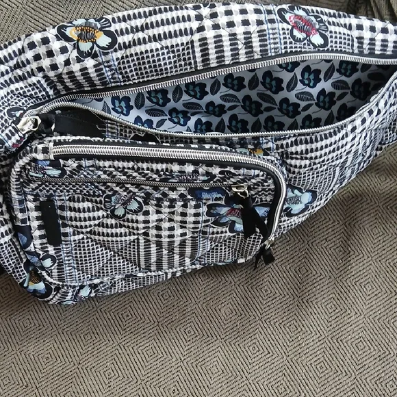 Vera Bradley Floral Checkered Sling Bag - Picture 9 of 9